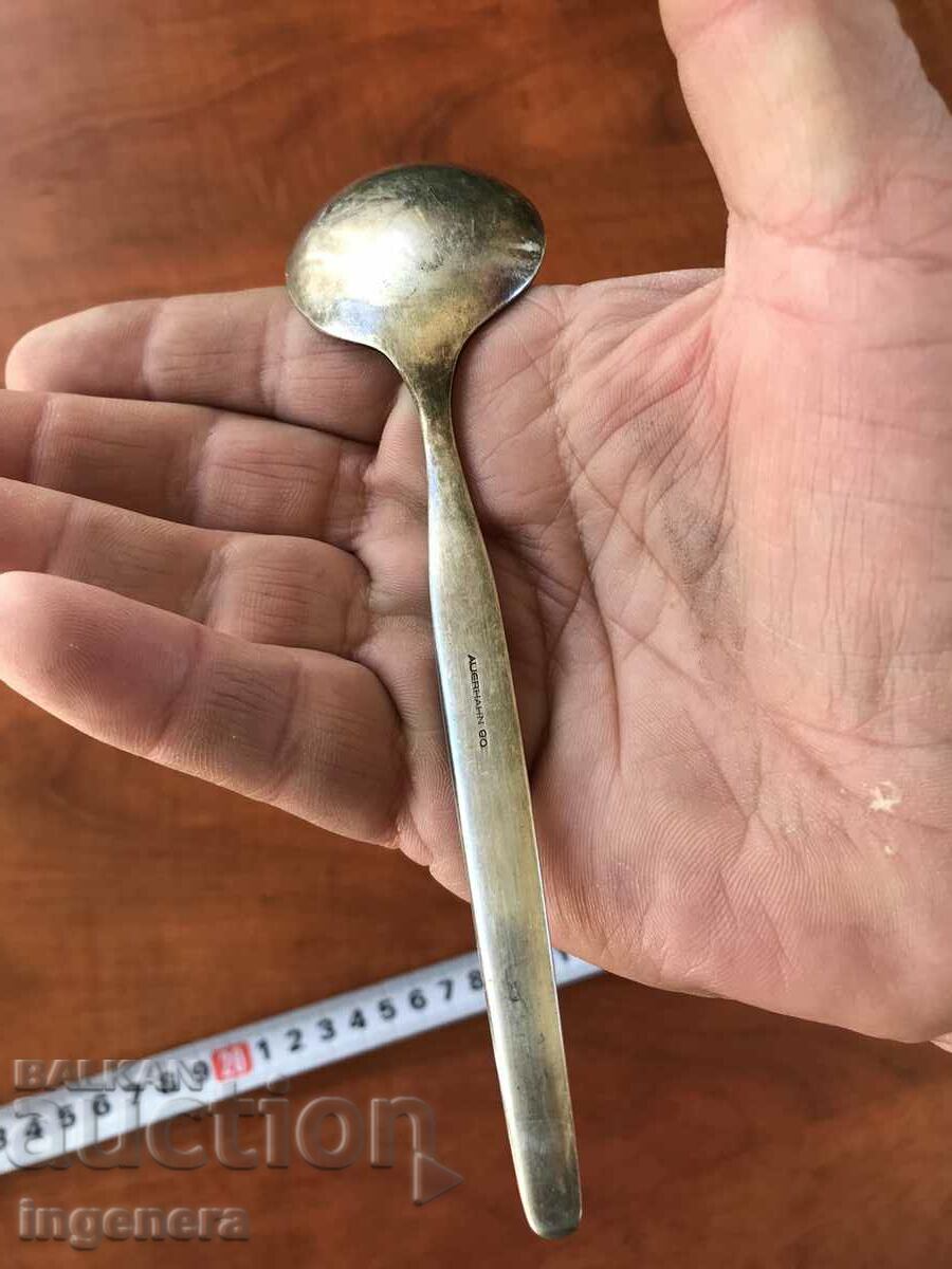 SPOON DEEP SILVER PLATED ANTIQUE-AUERHAHN-90 MICRON-GERMA - 6