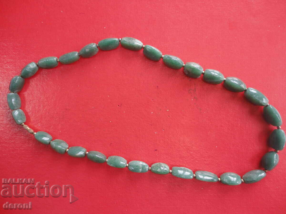 Great natural green stone necklace necklace 2