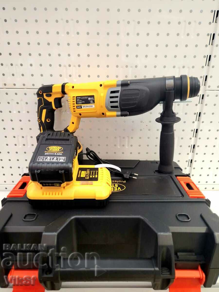 Auction  Cordless perforator 24V 6 Ah, 2 Vermark Starke batteries
