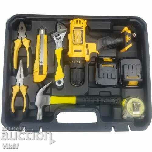 Παράδοση Κατσαβίδι μπαταρίας 36V + 111 εξαρτήματα με εργαλεία σε θήκη Παράδοση Κατσαβίδι μπαταρίας 36V + 111 εξαρτήματα με εργαλεία σε θήκη