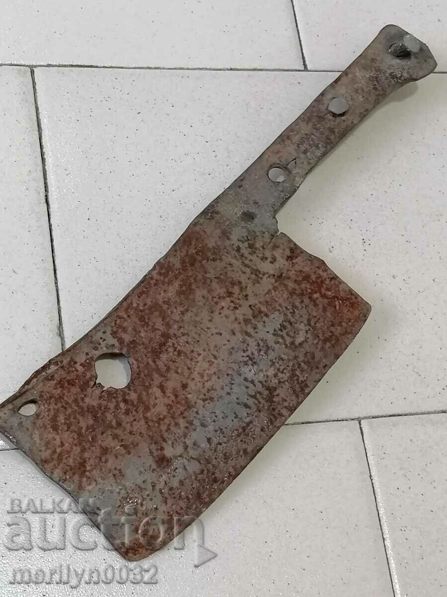 Old forged saber, ax, pole, knife, machete with price 38.00 BGN | € 19.43 Old forged saber, ax, pole, knife, machete with price 38.00 BGN | € 19.43