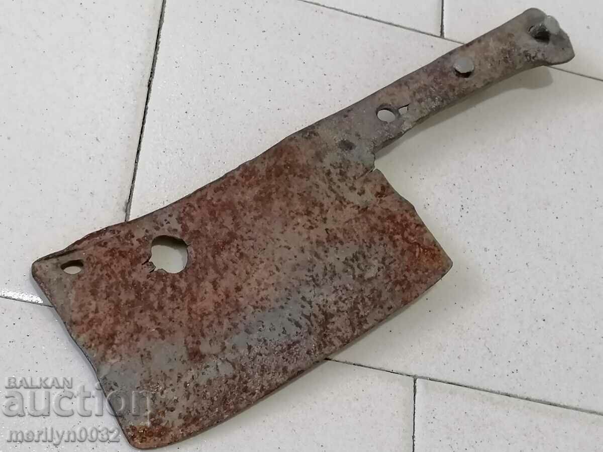 Old forged saber, ax, pole, knife, machete - 7 Old forged saber, ax, pole, knife, machete - 7