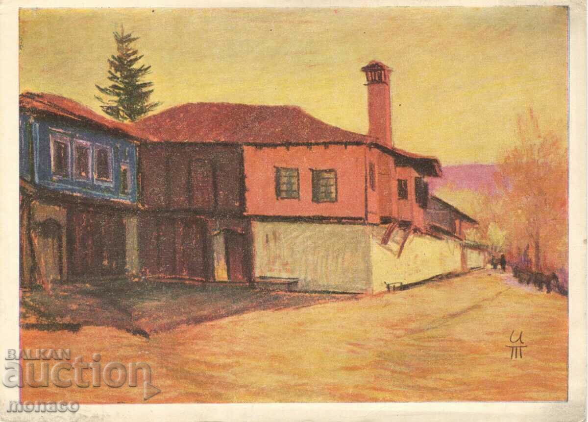 Carte poștală veche - artă - Iv. Toshkov, Iz Koprivshtitsa