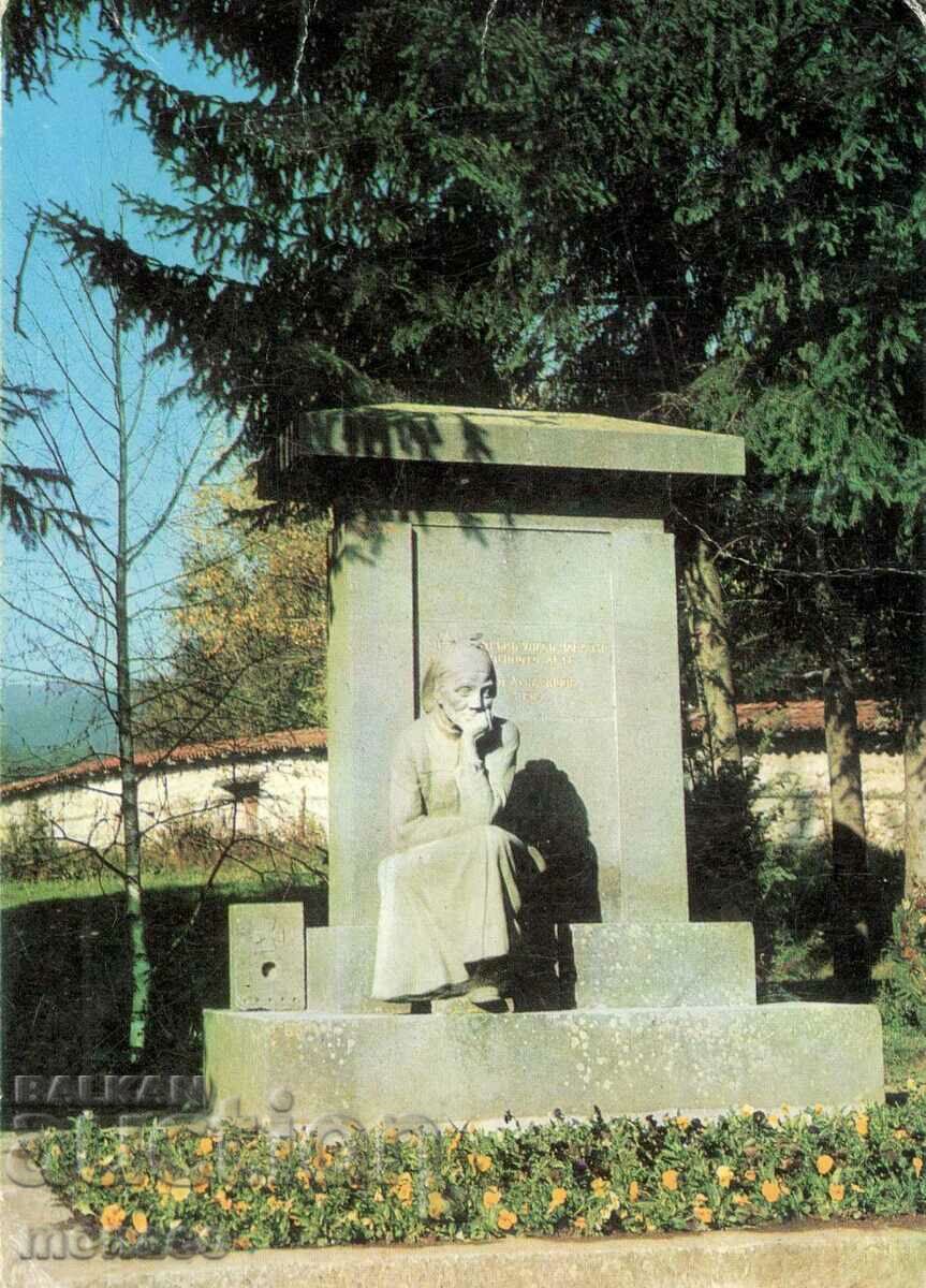 Old postcard - Koprivshtitsa, Monument to D. Debelyanov