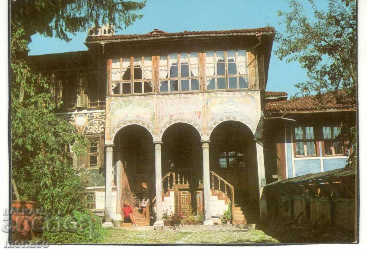Παλιά καρτ ποστάλ - Koprivshtitsa, σπίτι Oslekova