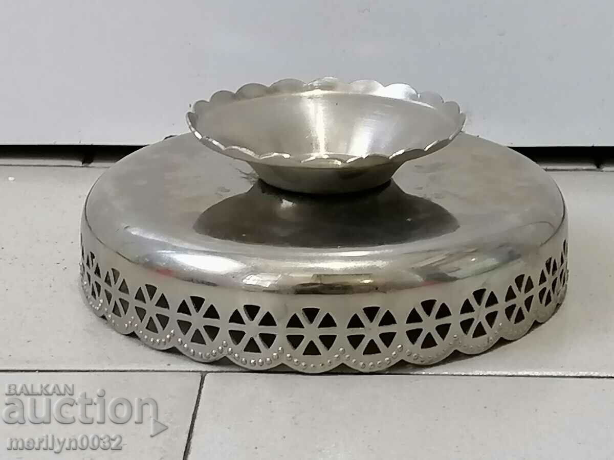 Metal pot bonbonniera USSR sugar bowl - 5 Metal pot bonbonniera USSR sugar bowl - 5