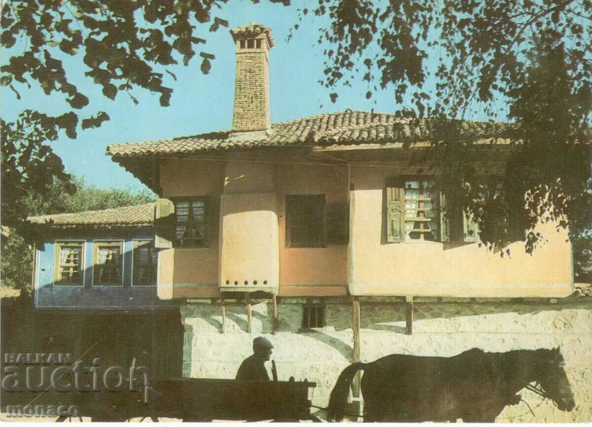 Old postcard - Koprivshtitsa, the house of L. Karavelov