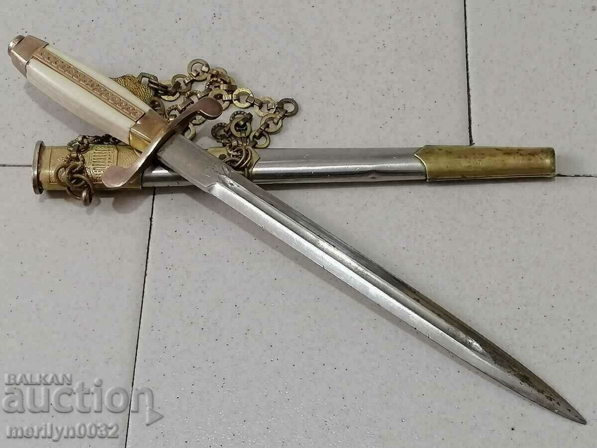 All-armata ofițer de pumnal, cutit pumnal cu teaca - 5