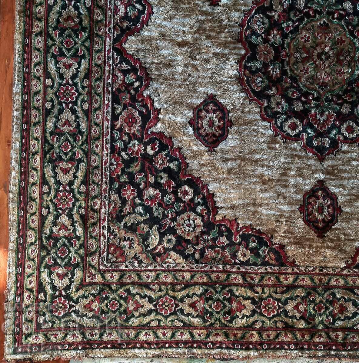 Auction  Vintage plush tablecloth or wall covering