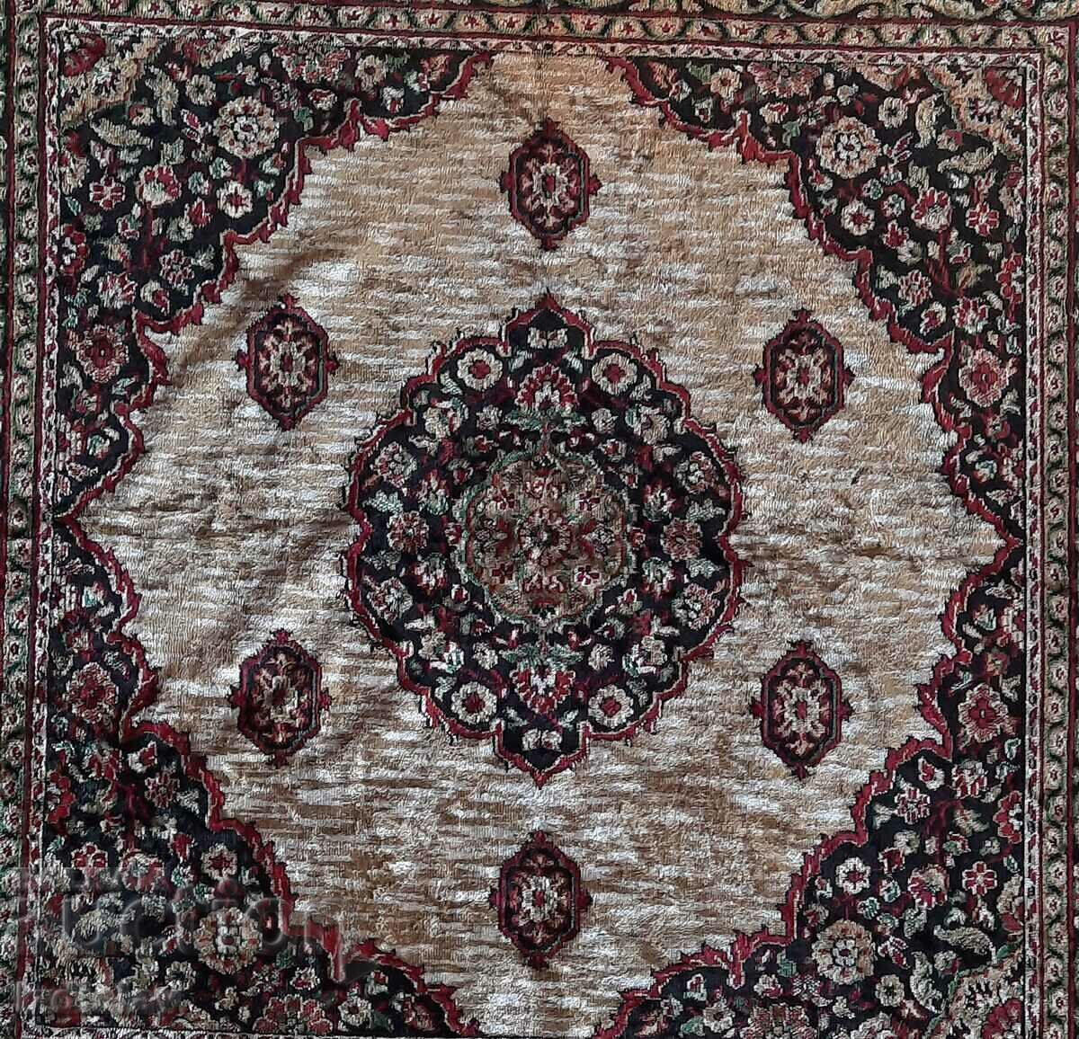 Vintage plush tablecloth or wall covering - 5