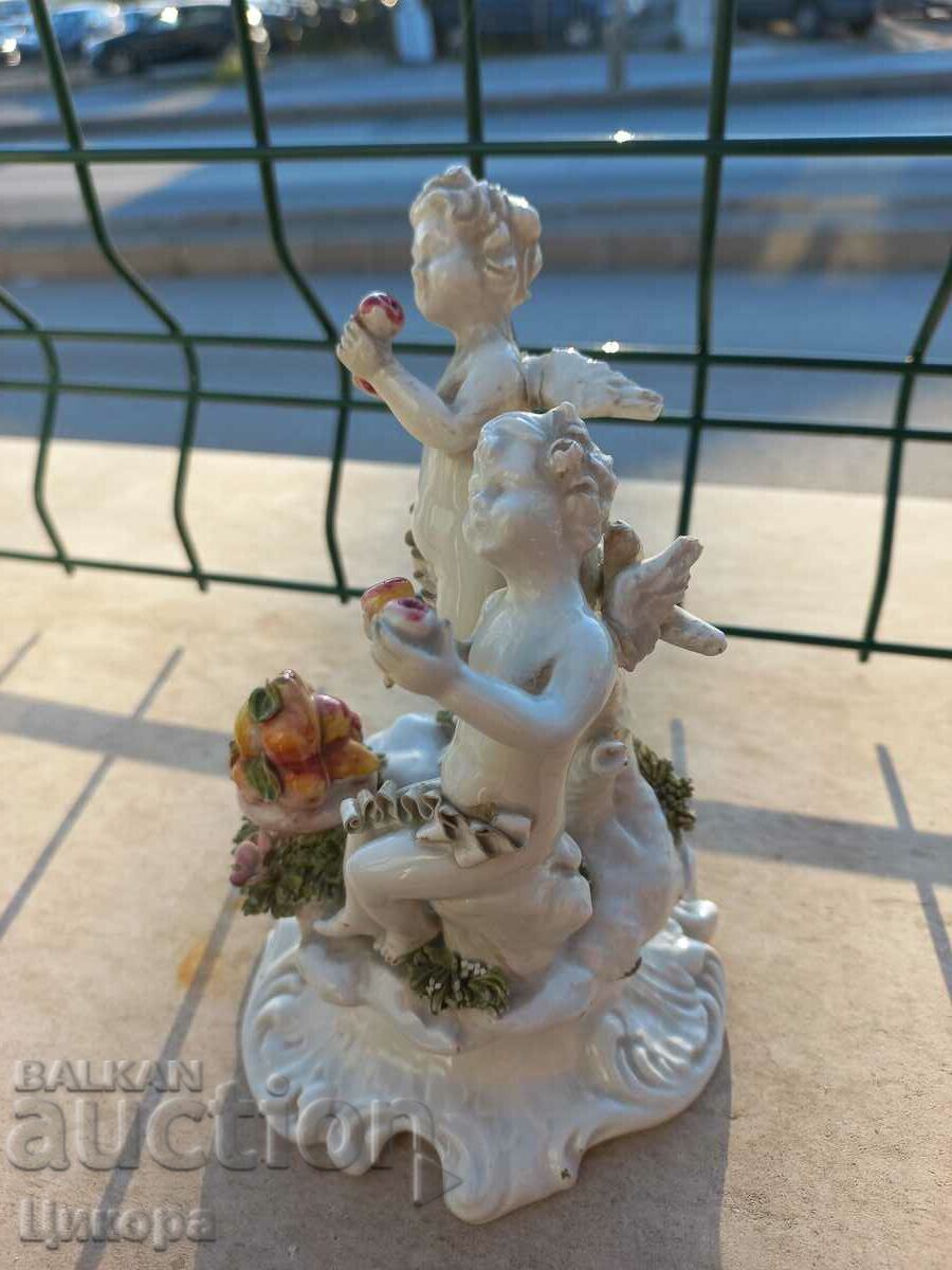 Auction PORCELAIN FIGURE STATUETTE ANGEL BASSANO BASSANO Auction PORCELAIN FIGURE STATUETTE ANGEL BASSANO BASSANO
