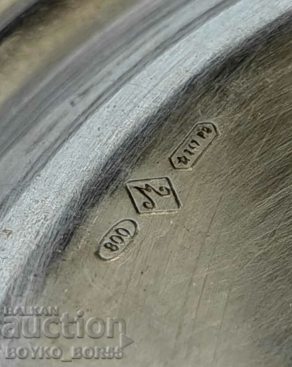 Fine Antique Silver Italian Aristocratic Dish - 5 Fine Antique Silver Italian Aristocratic Dish - 5