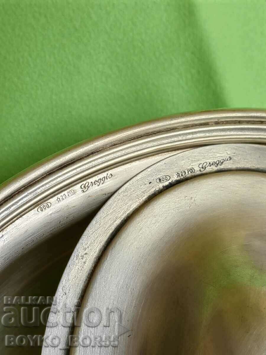 Delivery of Fine Antique Silver Italian Aristocratic Dish Delivery of Fine Antique Silver Italian Aristocratic Dish