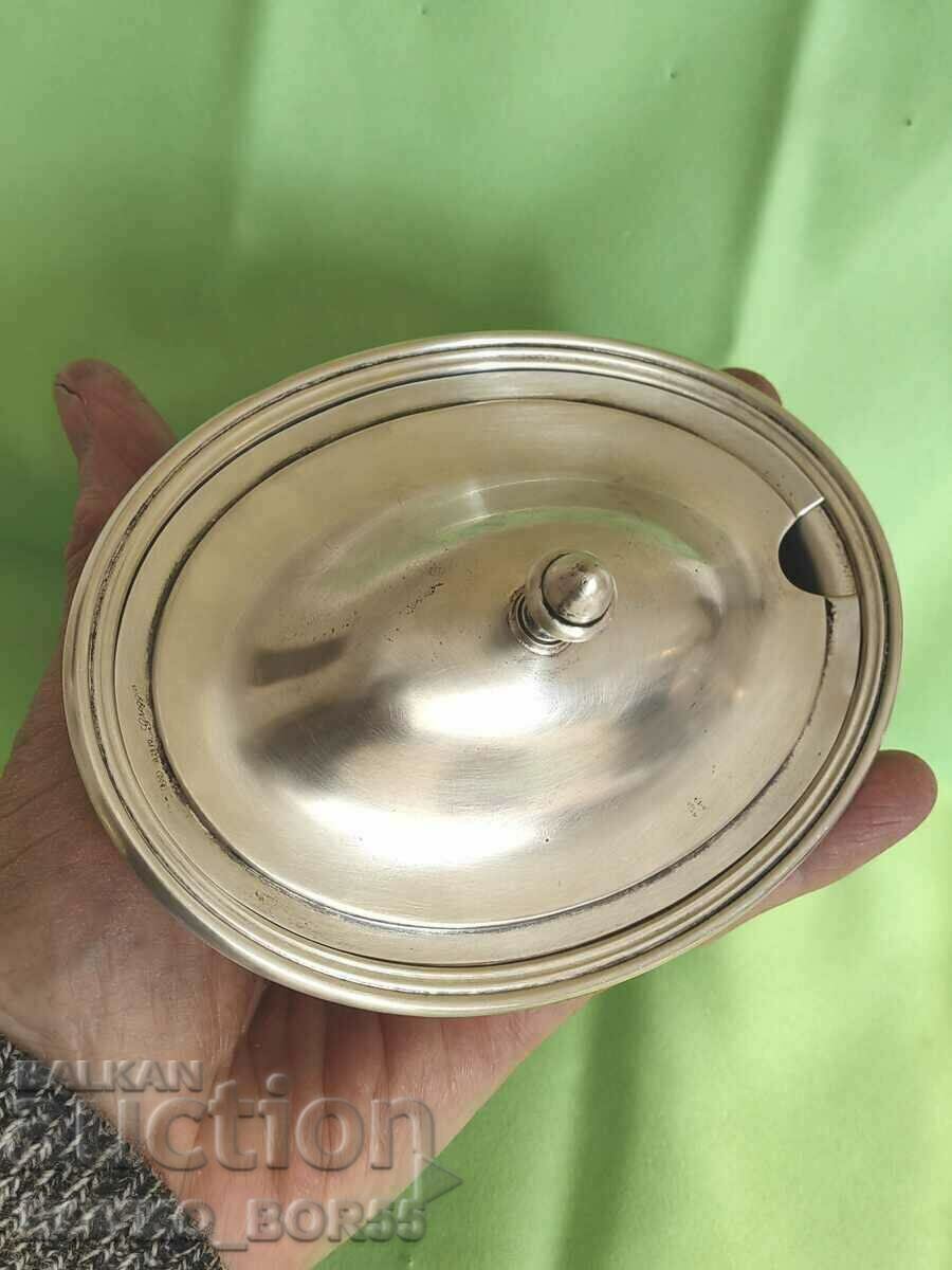 Fine Antique Silver Italian Aristocratic Dish - 7 Fine Antique Silver Italian Aristocratic Dish - 7