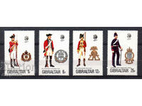 1976. Gibraltar. "Military Uniforms" Collection.