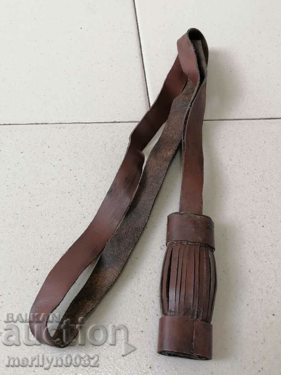 Army leather lanyard for saber checker bayonet