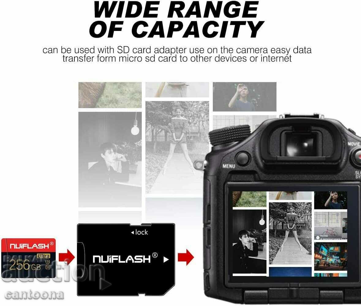 256 GB Nuiflash Ultra memory card Micro SDHC Class 10 U3 - 5 256 GB Nuiflash Ultra memory card Micro SDHC Class 10 U3 - 5