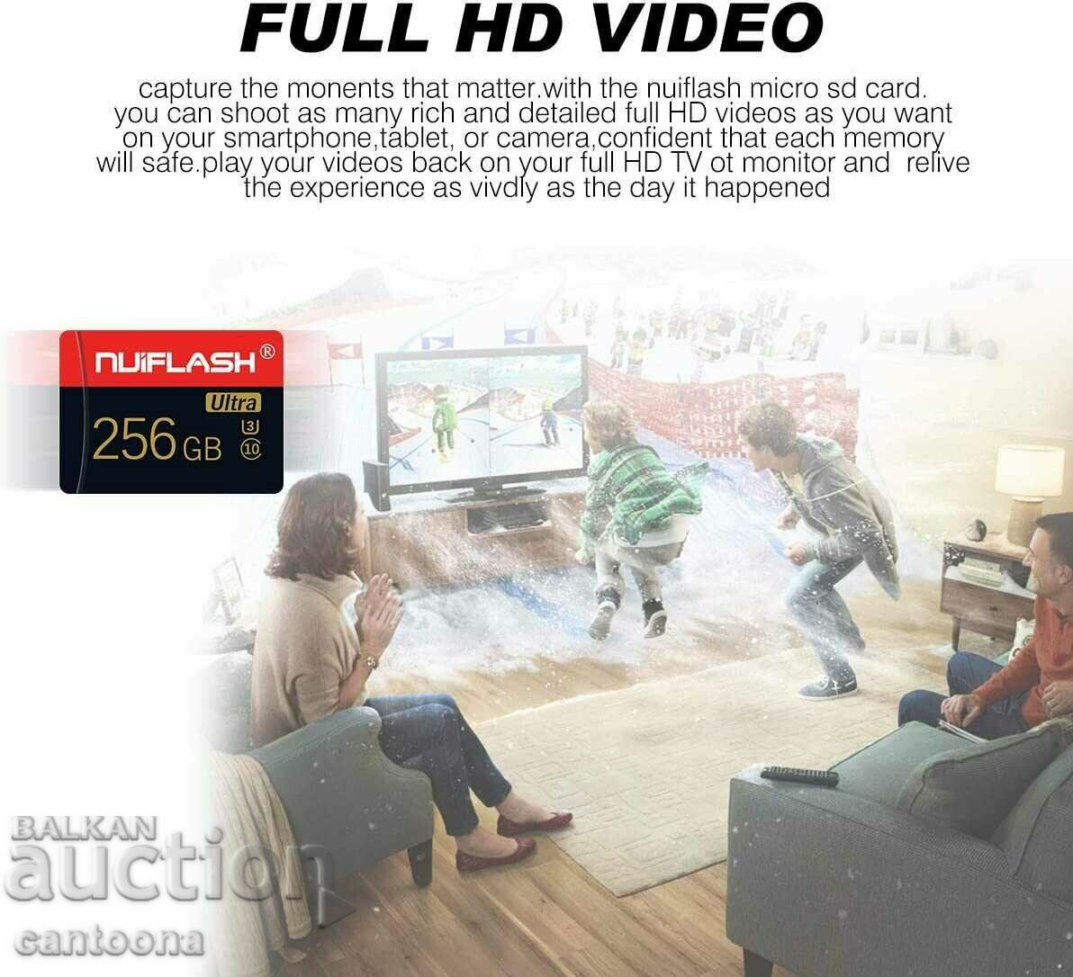 256 GB Nuiflash Ultra memory card Micro SDHC Class 10 U3 - 7 256 GB Nuiflash Ultra memory card Micro SDHC Class 10 U3 - 7