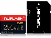 Card de memorie Nuiflash Ultra de 256 GB Micro SDHC Clasa 10 U3