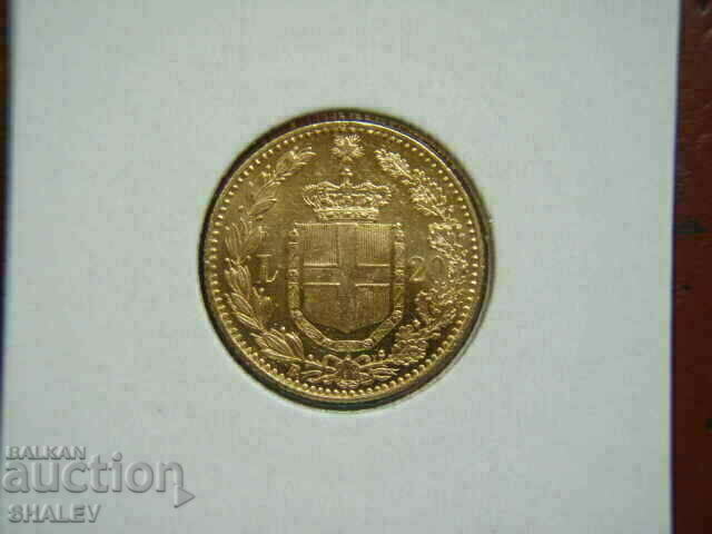 20 Lire 1880 Italy - AU (gold)