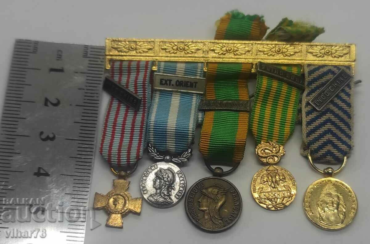 LOT OF 5 Miniature MEDALS with price € 125.99 | 246.42 BGN LOT OF 5 Miniature MEDALS with price € 125.99 | 246.42 BGN