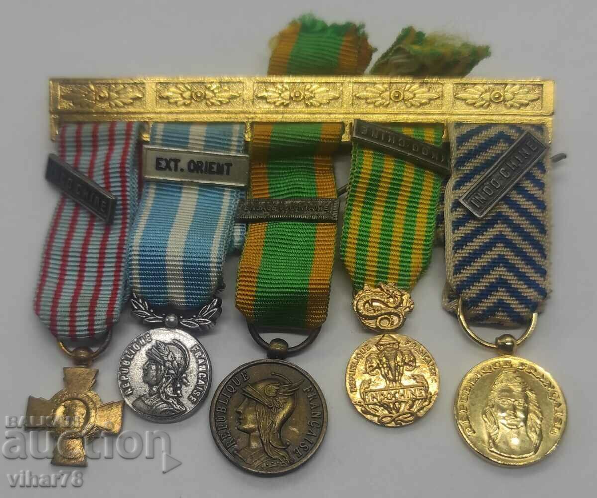 LOT DE 5 MEDALII în miniatură