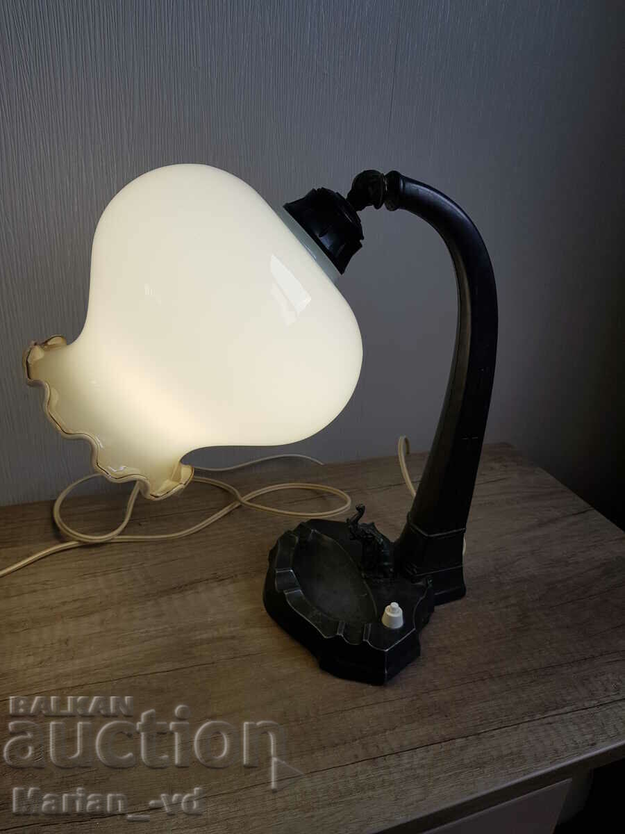 Lampă veche de masă cu scrumieră - 5 Lampă veche de masă cu scrumieră - 5