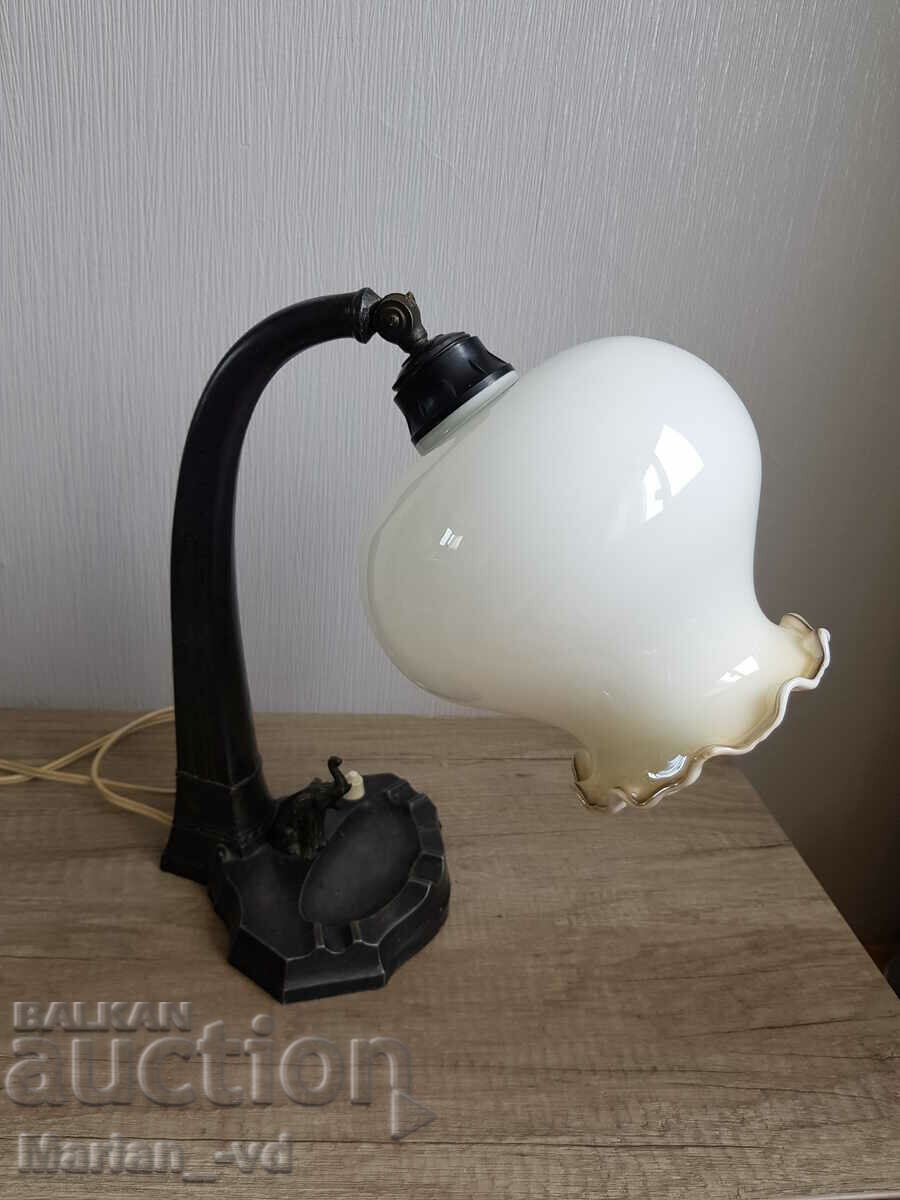 Lampă veche de masă cu scrumieră - 7 Lampă veche de masă cu scrumieră - 7