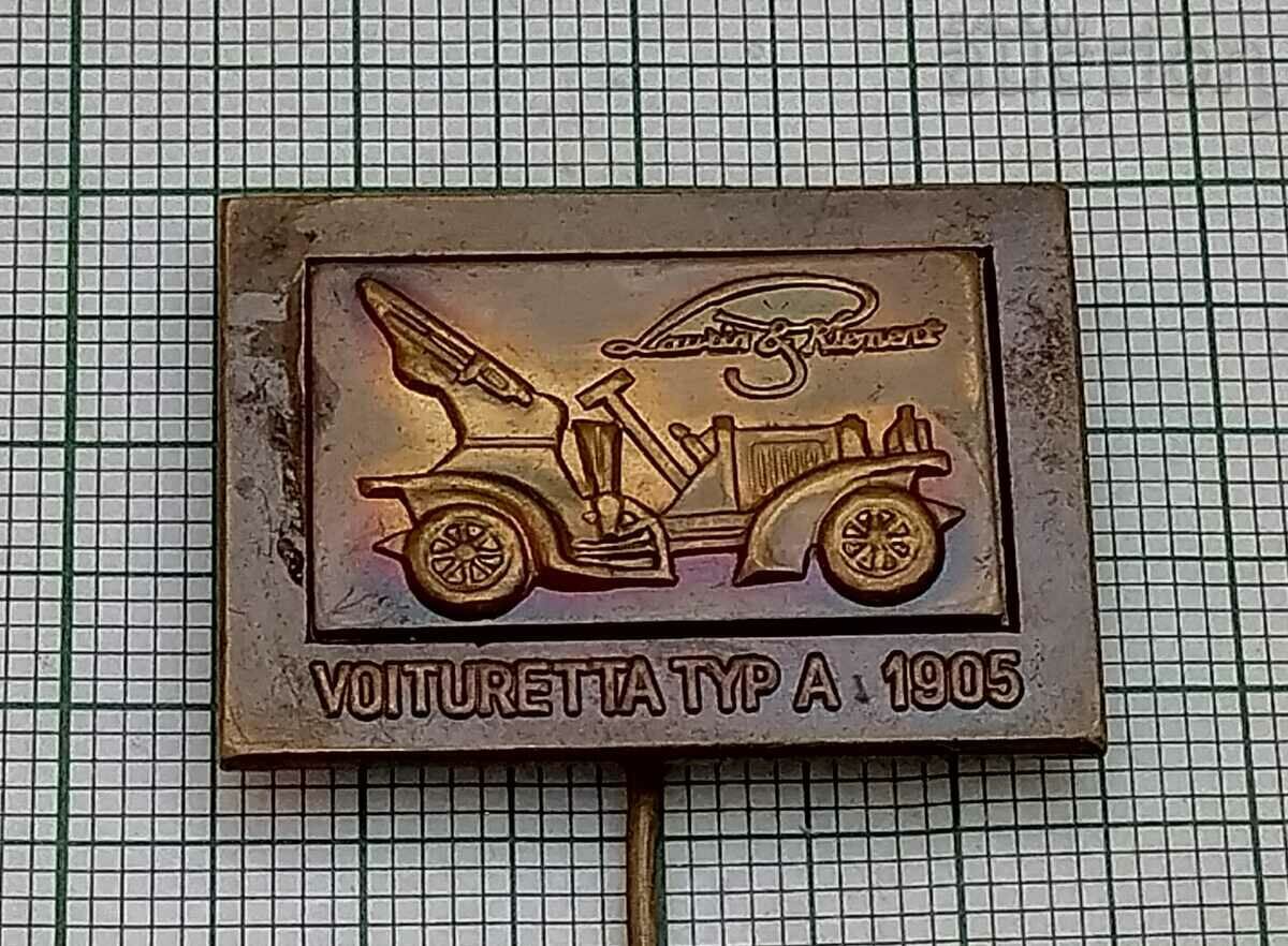 VOITURETTA TYP A 1905 RETRO CAR BADGE