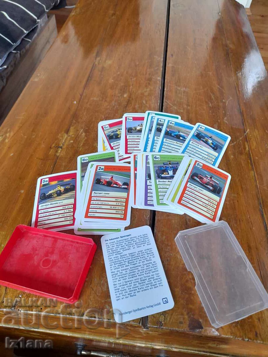 Old car playing cards with price 30.00 BGN | € 15.34