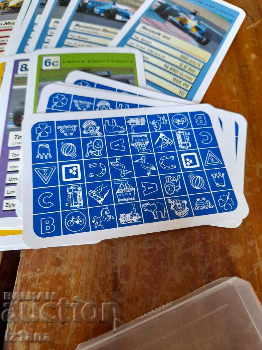 Delivery of Old car playing cards