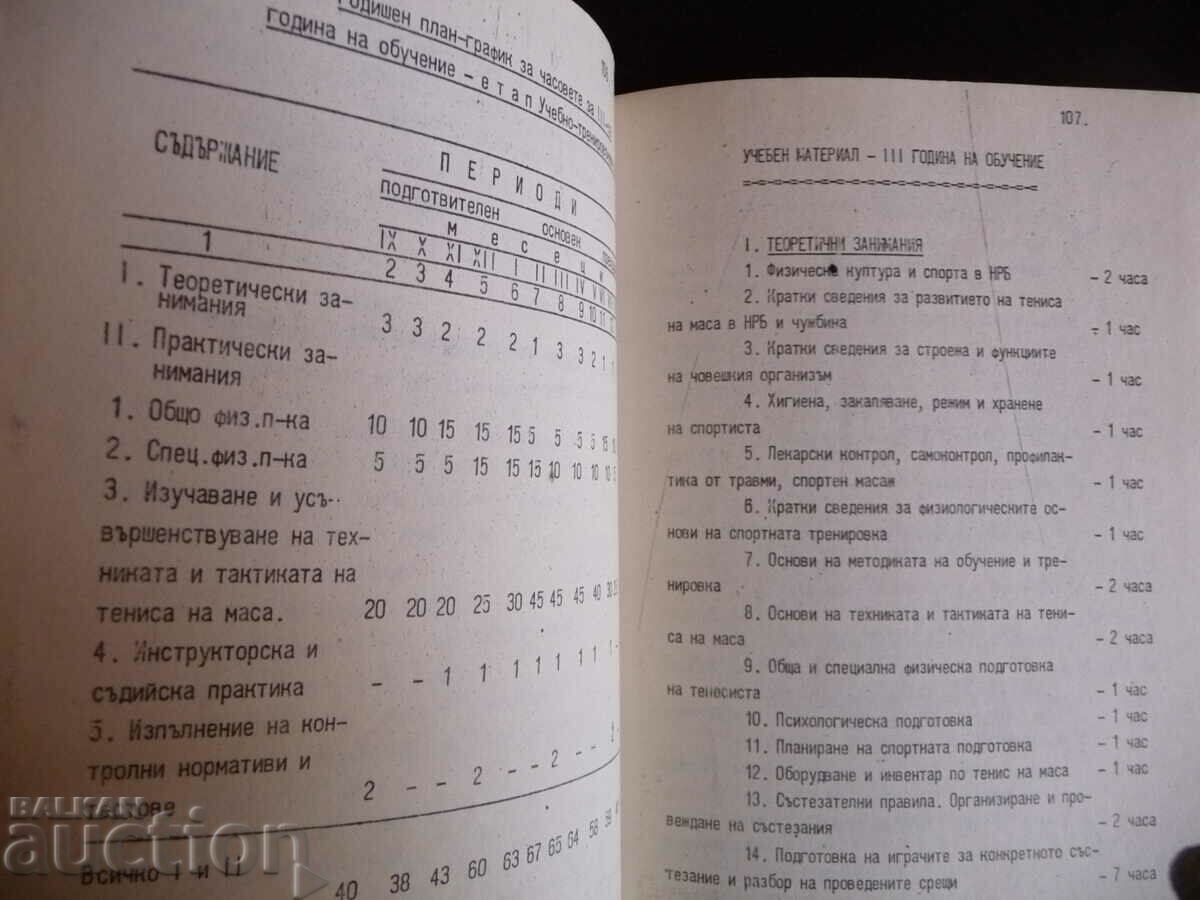 Auction A unified table tennis training and training program Auction A unified table tennis training and training program