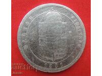 1 forint 1881 Hungary silver