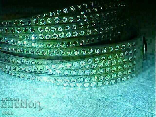 Livrarea bratara swarovski 4 piele noua foarte stralucitoare ses kristali
