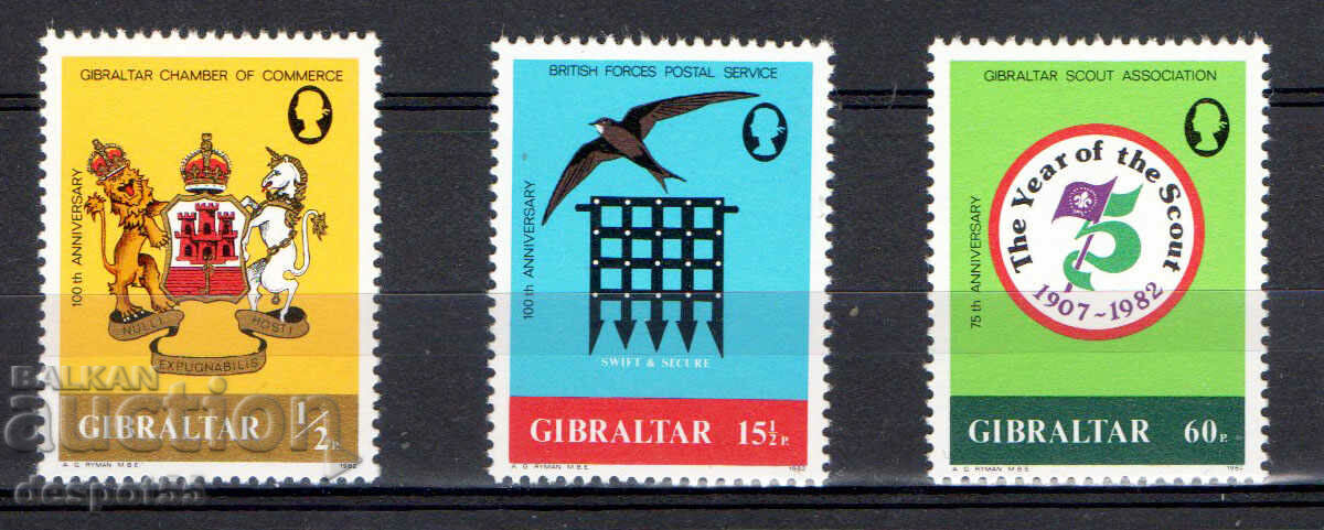 1982. Гибралтар. Годишнини.