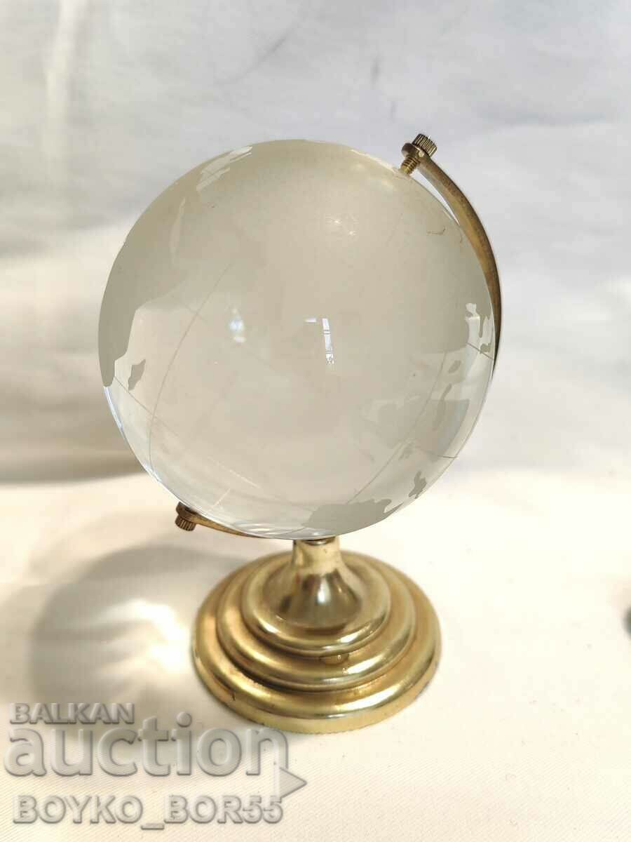 Кристален Стъклен Глобус Планета Земно Кълбо
