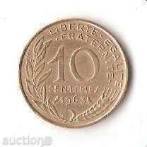 +Franța 10 centimes 1963