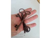 Lot of old forged key fobs