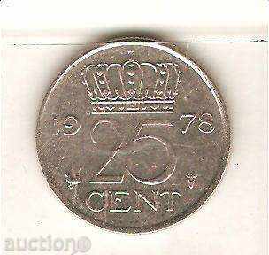 +Холандия  25 цента    1978 г.