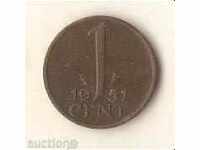 +Țările de Jos 1 cent 1951