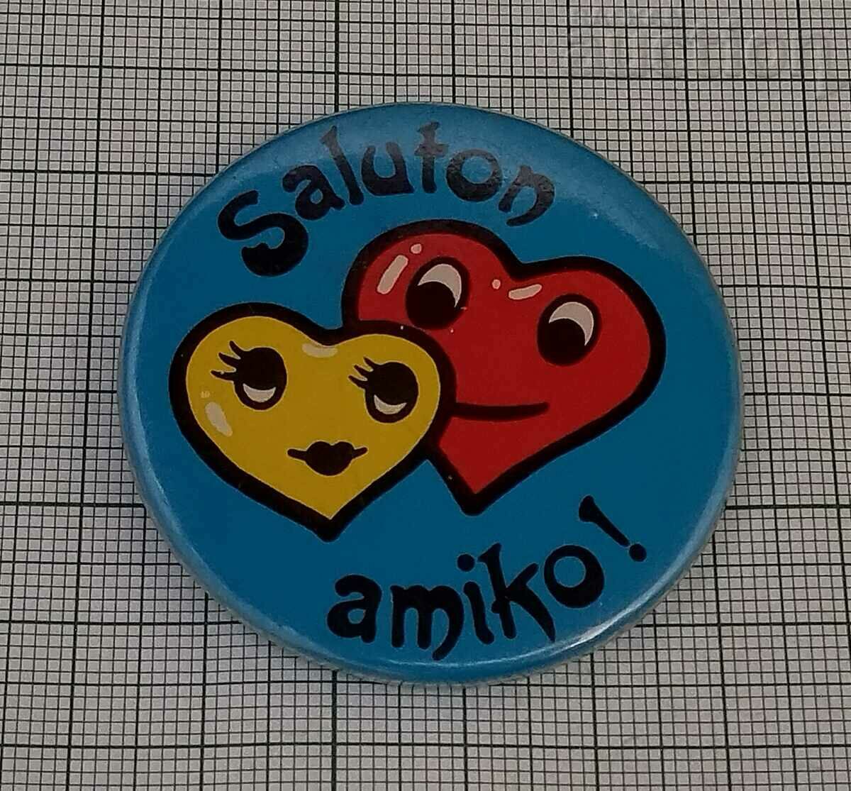 SALUTON AMIKO! HEARTS ANIMATION BADGE