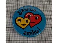 SALUTON AMIKO! HEARTS ANIMATION BADGE