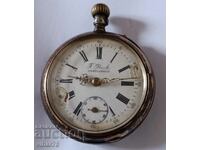 SILVER POCKET WATCH--NOT WORK FOR REPAIR OR SPARE