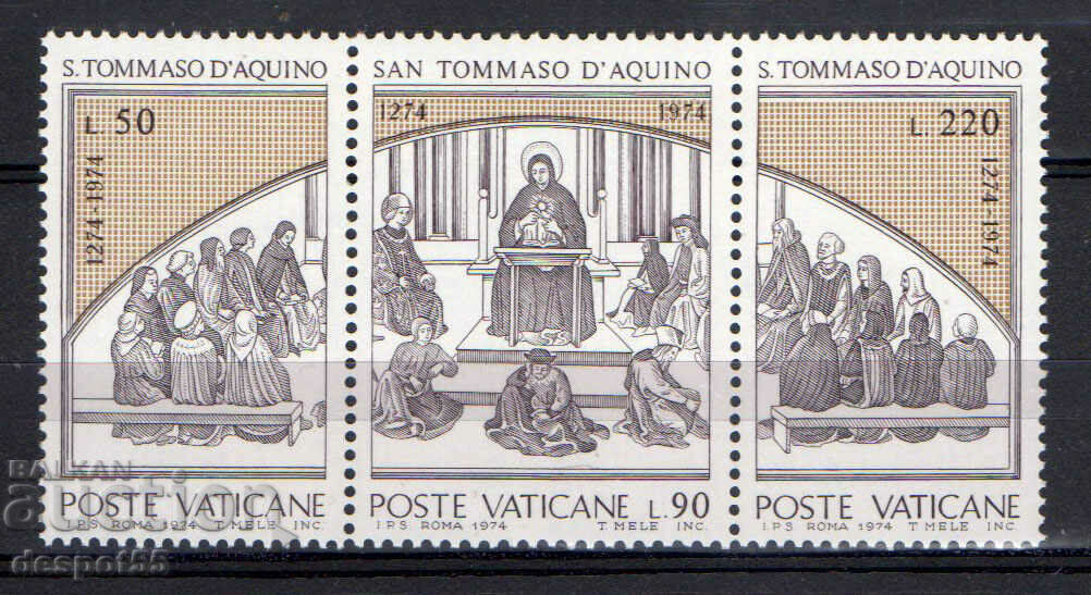 1974. Ватикана. 700 год. от смъртта на Тома Аквински. Стрип.