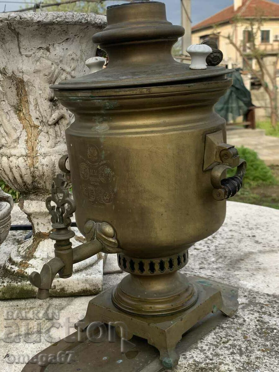 Antique coal samovar from Tsarist Russia with price 950.00 BGN | € 485.73 Antique coal samovar from Tsarist Russia with price 950.00 BGN | € 485.73