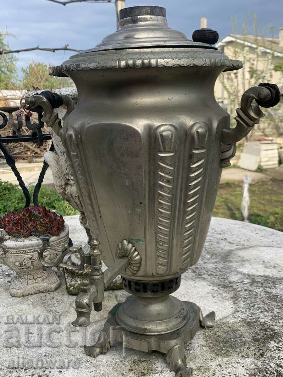 Vintage large Russian coal samovar from the 19th century. - 5 Vintage large Russian coal samovar from the 19th century. - 5