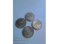 4 pcs Silver Coins 1 Gulden 1958 1965 1966 1967