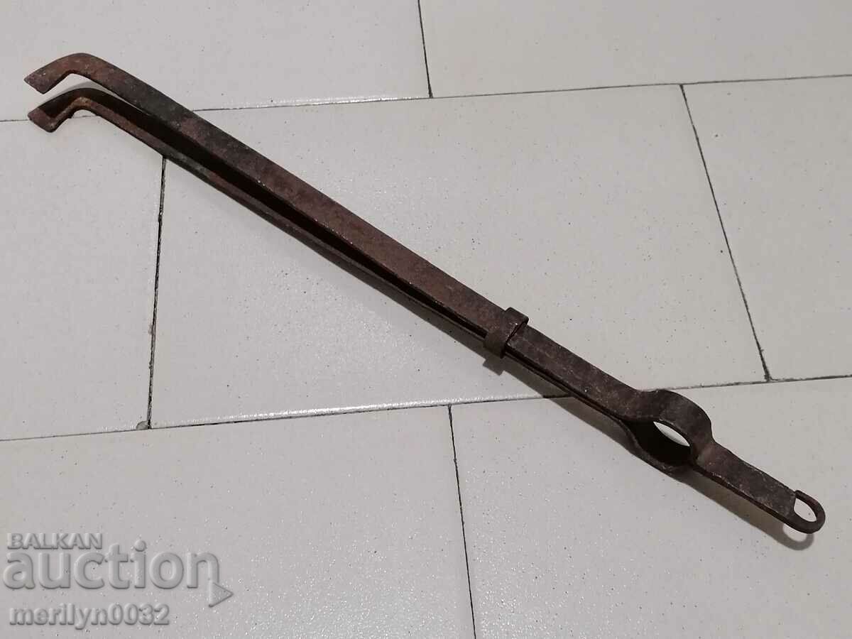 Παλιά πλαστών το πόκερ, λαβίδες, σφυρήλατο σίδερο - 6 Παλιά πλαστών το πόκερ, λαβίδες, σφυρήλατο σίδερο - 6