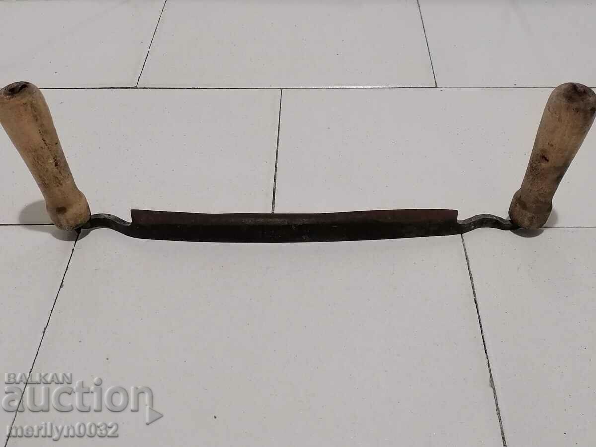 Livrarea Vechi din fier forjat lemn instrument RUKAN razatoare Livrarea Vechi din fier forjat lemn instrument RUKAN razatoare