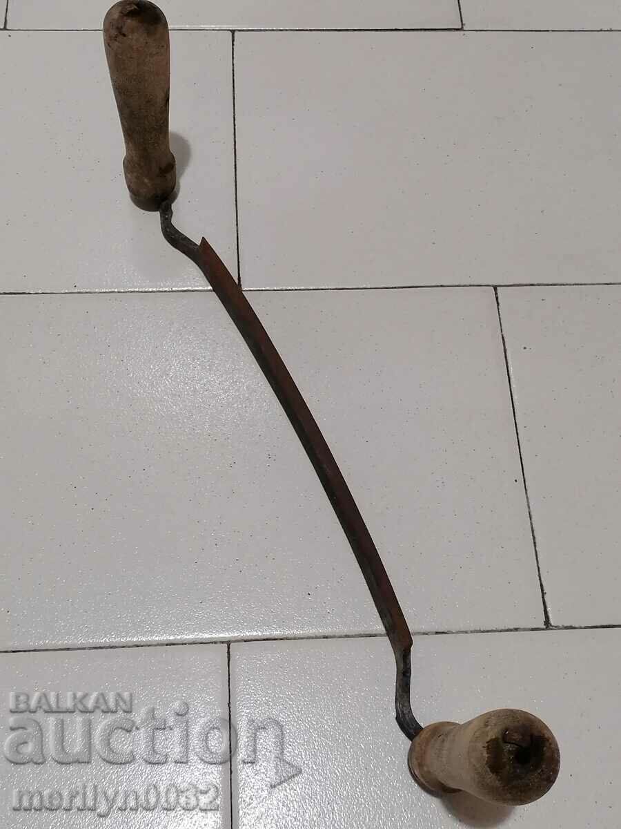 Vechi din fier forjat lemn instrument RUKAN razatoare - 6 Vechi din fier forjat lemn instrument RUKAN razatoare - 6